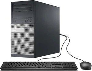 Dell 7020 MT PC Tower Computer PC i7 32GB RAM 960GB SSD DVD-RW WiFi Windows 10 - Picture 1 of 9