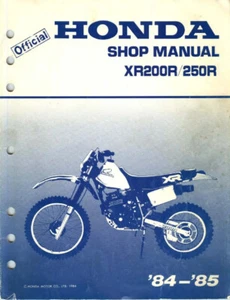 84' 85' Honda XR200r XR 250r Service Shop Repair Manual COMB BOUND - Picture 1 of 8