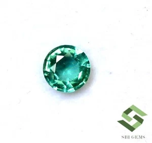 4.50 mm Natural Emerald Round Cut 0.34 CTS Unheated Loose Certified Gemstone - Picture 1 of 6