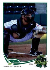 2016 Eugene Emeralds Grandstand #36 Sam Tidaback Plainfield Illinois IL Card