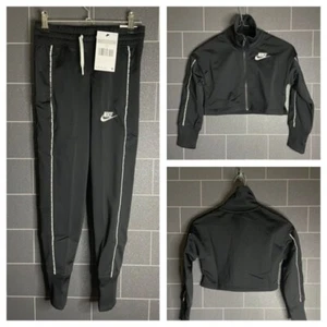 Nike Nsw High Waist Tracksuit Cropped Jacket Girls size xs 7-8yrs - Picture 1 of 7