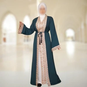 Kimono Kleid 3-teilig mit Kopftuch und Unterkleid Arabisch - Bild 1 von 2