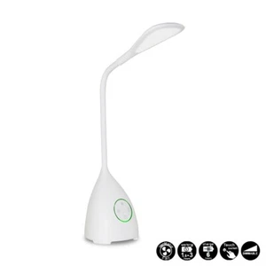 Akku Touch LED Schreibtischleuchte Mantra Reading Weiß 6W 260lm - Bild 1 von 3