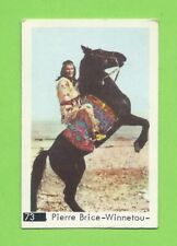 1967 Dutch Gum Card Black Square #73 Pierre Brice as Winnetou