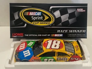 KYLE BUSCH #18 2013 M&MS WATKINS GLEN WIN 1/24 AUTOGRAPHED - Picture 1 of 13