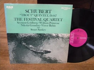 SCHUBERT "Trout" Quintet, D.667 The Festival Quartet LP RCA VICS-1399 STEREO - Imagen 1 de 1