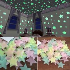 50pcs 3D Stars Glow In The Dark Wall Sticker Luminous Bedroom Ceiling Decoration