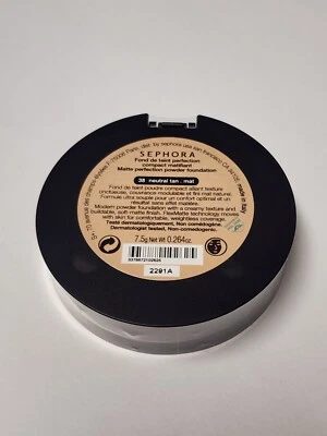 SEPHORA Matte Perfection Powder Foundation 38 Neutral Tan Full Size - Image 1 of 2