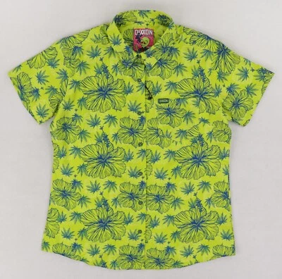NEW Dixxon Flannel Co. Womens Large Maui Waui S/S Cannabis Performance NWOT - Image 1 of 4