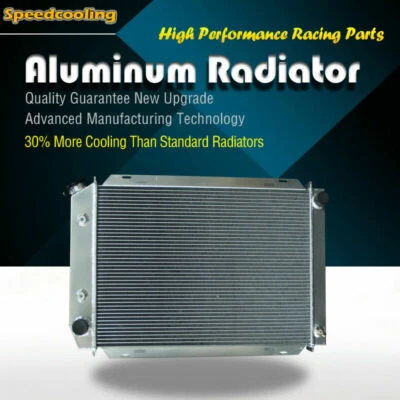 Radiador de aluminio 138E para Ford Mustang 80-93 LTD Mercury Cougar 80-88 2 filas AT Foto 1 de 4