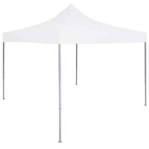 Profi-Partyzelt Faltbar 2×2 m Stahl Weiß - Bild 1 von 9