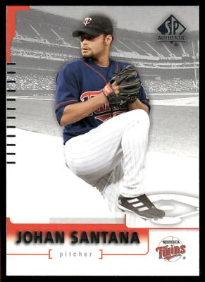 2004 SP Authentic #17 Johan Santana Minnesota Twins Baseball Card - Image 1 of 2