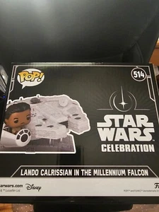 Funko Pop Disney Star Wars 514 Lando Calrissian The Millennium Falcon BRAND NEW - Picture 1 of 6