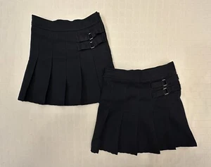 French Toast Navy Blue Two Tab Adj Skirt Skort Scooter School Uniform 7 Lot of 2 - Picture 1 of 2