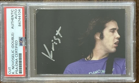 KRIST NOVOSELIC NIRVANA SIGNED PHOTOGRAPH AUTOGRAPH PSA DNA CERTIFIED PICTURE Cover
