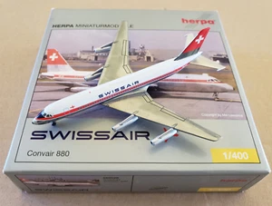 1:400 Convair CV-880 Swissair / Swiss HB-ICL Herpa - Imagen 1 de 5