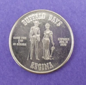 1970 BUFFALO BUCK - REGINA TOKEN, GRADE FOR YOURSELF - Bild 1 von 2