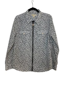 Blusa Michael Kors Negra Blanca, Cierre de Cremallera, Mujer Talla XL, Usada. - Imagen 1 de 5