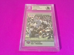 Ray Nitschke Packers HOF 1990 Pro Set Signed Auto Beckett ENCAPSULATED BAS - Bild 1 von 1