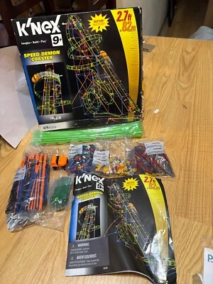 COMPLETO Nueva Montaña Rusa K'nex Speed Demon - Contenido Sellado en Bolsas Foto 1 de 4