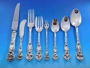 Lily by Watson Sterling Silver Flatware Set for 8 Service 73 pieces Floral - Picture 1 of 11