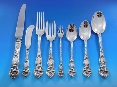 Lily by Watson Sterling Silver Flatware Set for 8 Service 73 pieces Floral - Image 1 of 4