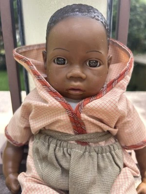 "Muñeco niño afroamericano Heidi Ott 13""" Foto 1 de 4