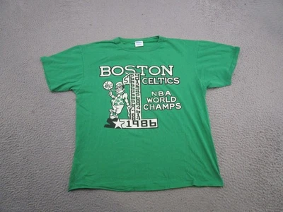 Camiseta De Colección Años 80 Starter Boston Celtics 1986 Campeones de la NBA Logo Talla L Años 80 Verde Foto 1 de 4