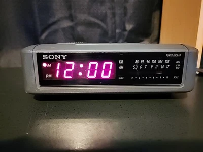 Sony Dream Machine GrayICF-C240 FM/AM Digital LED Alarm Clock Radio Vintage - Image 1 of 4