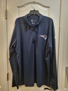 Nike New England Patriots Shirt Mens XXL Blue NFL Football Dri Fit Pullover - Picture 1 of 7