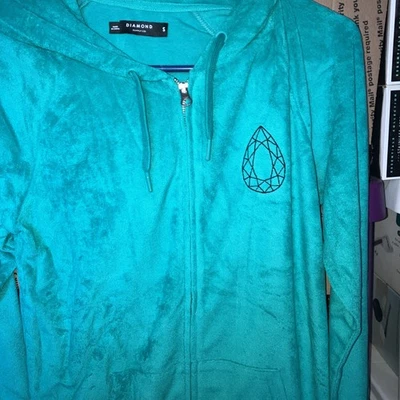 NWT Diamond Supply Co Tear Drop Hoodie, Blue TUK, Small Brand New With Tags - Image 1 of 4