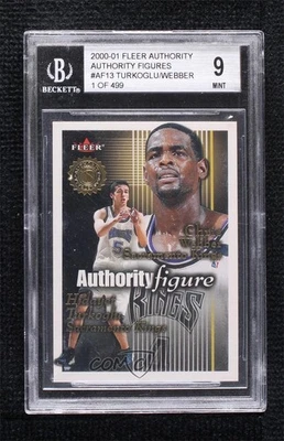 Figura de autoridad 2000 1 de 499 Chris Webber Hedo Turkoglu BGS 9 como nuevo novato radiocontrol Foto 1 de 2