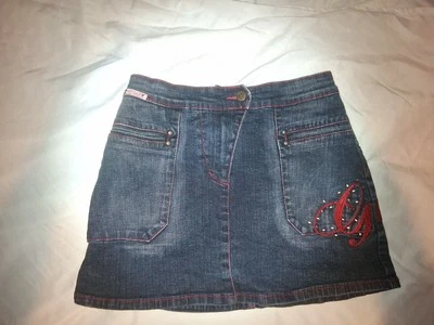 De colección G-UNIT Niña Talla 16 Jean Falda Denim Falda Corta Pantalones Cortos Retro Mini Foto 1 de 4