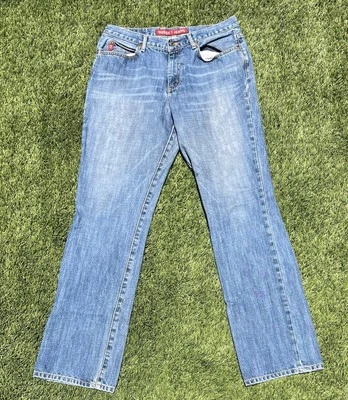 Vintage Red Tag Guess Jeans USA American Tradition Blue Denim 100% Cotton Y2K 32 - Image 1 of 4