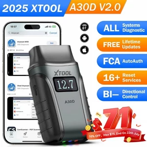 XTOOL A30D V2.0 Bluetooth OBD2 Escáner Lector de Código Herramienta de Diagnóstico Bidireccional - Imagen 1 de 11