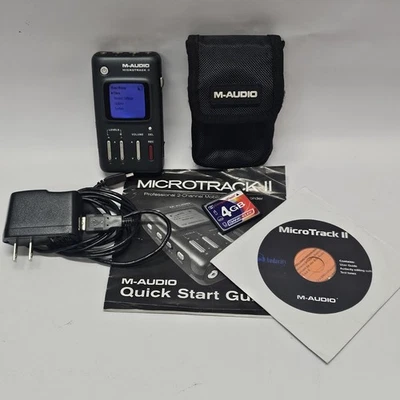 M-Audio MicroTrack II AU02-138A0 Portable Digital Audio Recorder Great Condition - Image 1 of 4