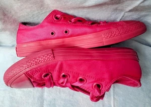 Scarpe Converse Chuck Taylor raso junior US 3 iper rosa occhiello grande donna taglia 6 - Foto 1 di 11