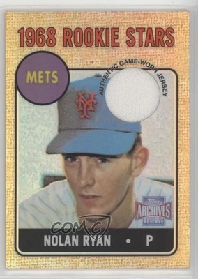 2001 Topps Archives Reserve Rookie Reprint Relics Nolan Ryan #ARR12 HOF - Image 1 of 2