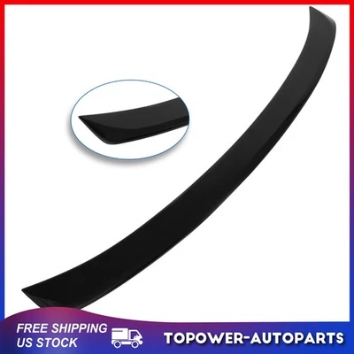 Fits 2011-2012 Toyota Avalon Sedan Glossy Black ABS Plastic Trunk Spoiler Lip Foto 1 de 4