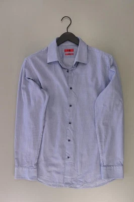 ✅ Hugo Boss camicetta per uomo taglia Hemdgröße 42, L, 52 blu di cotone ✅ - Immagine 1 di 4