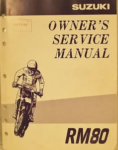 GENUINE SUZUKI RM80 OWNERS SERVICE MANUAL '97 PRINT RM 80  SUPER NICE - Picture 1 of 4