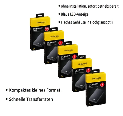 Intenso Memory Case externe Festplatte USB 3.0 2,5 500GB 1TB 2TB 4TB 5TB tragbar - Bild 1 von 3