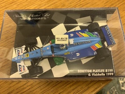 Formula 1-Paul's Minichamps Benetton Playlife B199 1:43 G. Fisichella 1999 - Image 1 of 4