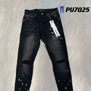 2024 New Purple Brand Jeans High Street 7025 Fashion trend pants size 28-40