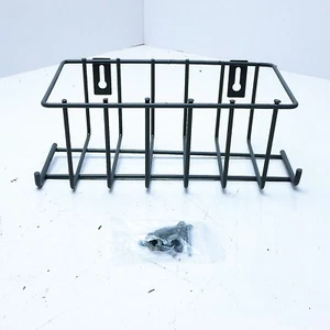 Multi-Purpose Gray Steel Wire Basket 10" x 4 1/2" x 4"" Metal Wall-Mounted Hardw - Picture 1 of 1