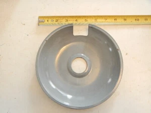 Vintage New Old Stock Stove Range 8" Burner Drip Pan Gray Porcelain  - Picture 1 of 4