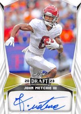 2023 Leaf Draft Football Trading Cards Autographs Pick From List I-Z