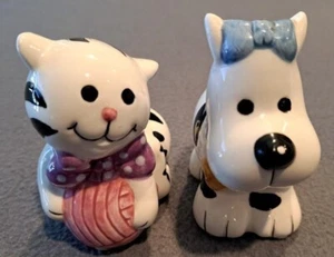 Shaker sale e pepe per cuccioli e gattini - stile artistico carino, cane e gatto, 4" x 3,5" x 2" - Foto 1 di 7