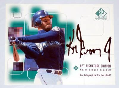 Ken Griffey Jr Mariners 1999 UD SP Signature 22" x 17" Dealer Promo Store Poster - Image 1 of 2