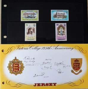 Trikot Briefmarken "Victoria College - 125 Jahre Jubiläum" Präsentationspaket 1977 - Bild 1 von 4